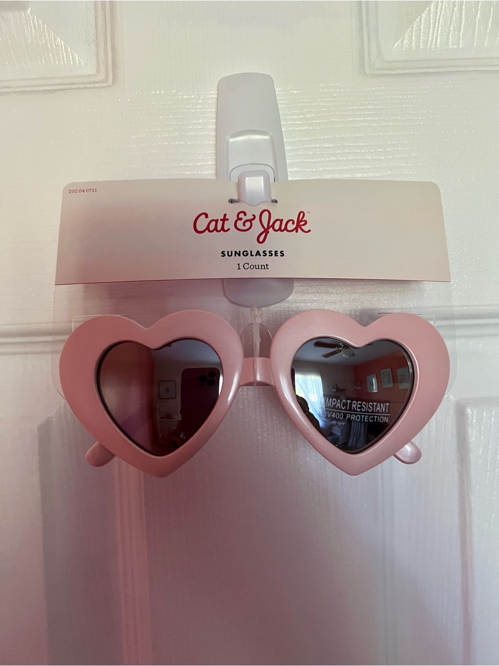 Cat & Jack Pink Heart Kids Sunglasses